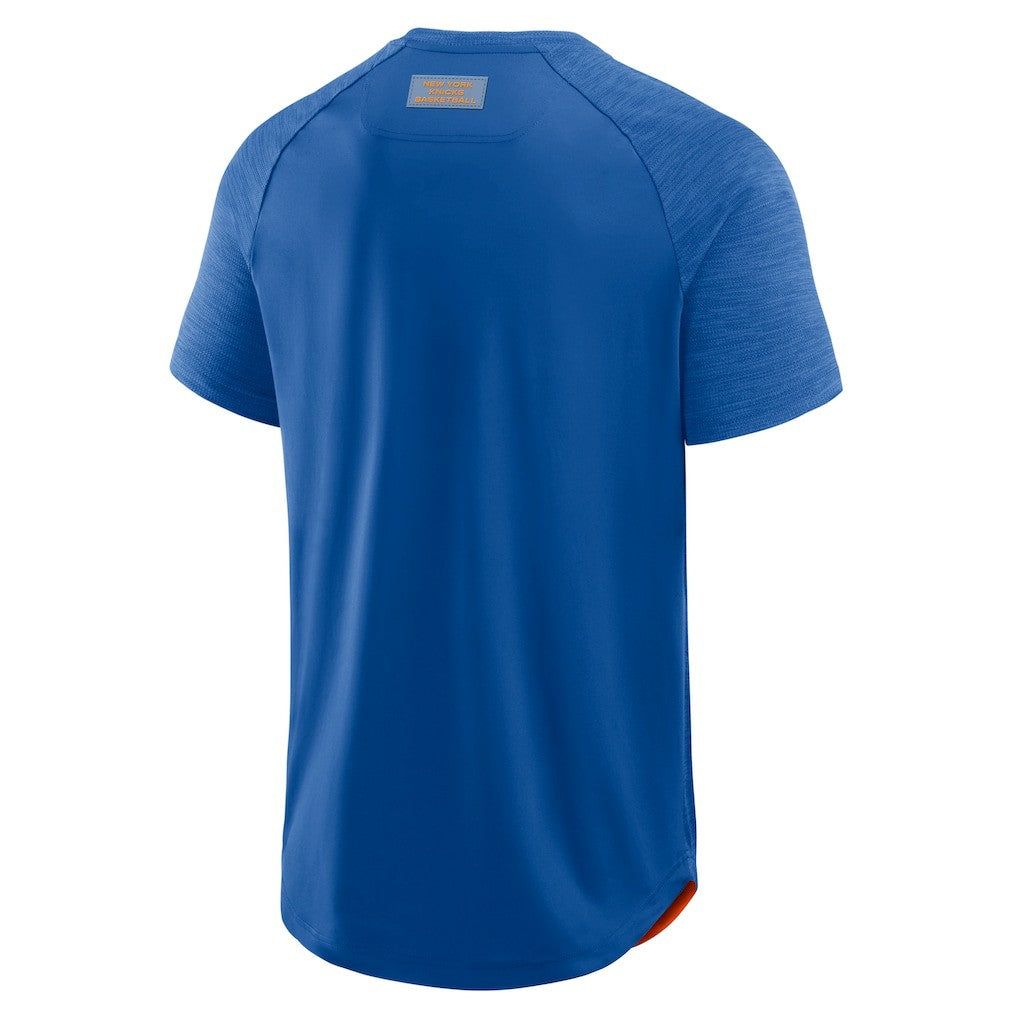 Blue New York Knicks Inbound Pass Play Practice T-Shirt | NBA