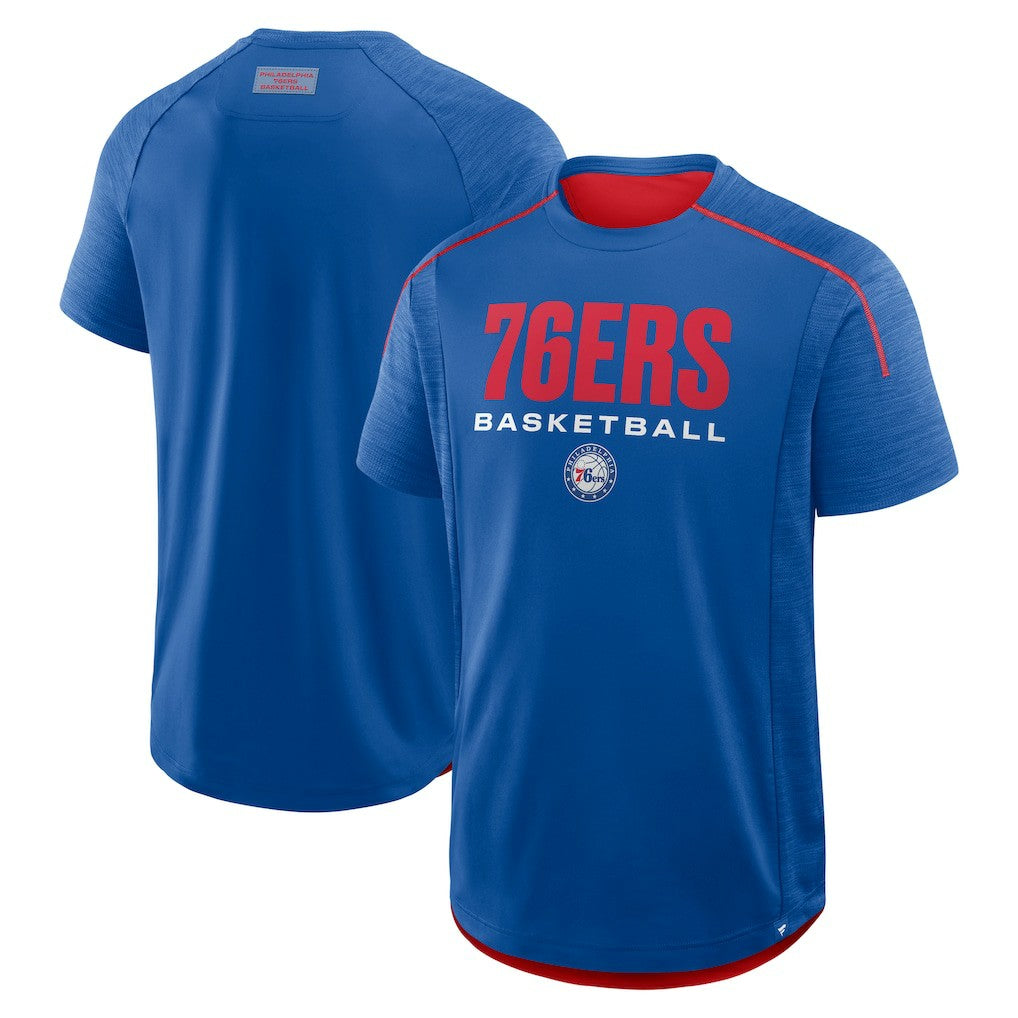Royal Philadelphia 76ers Inbound Pass Play Practice T-Shirt | NBA