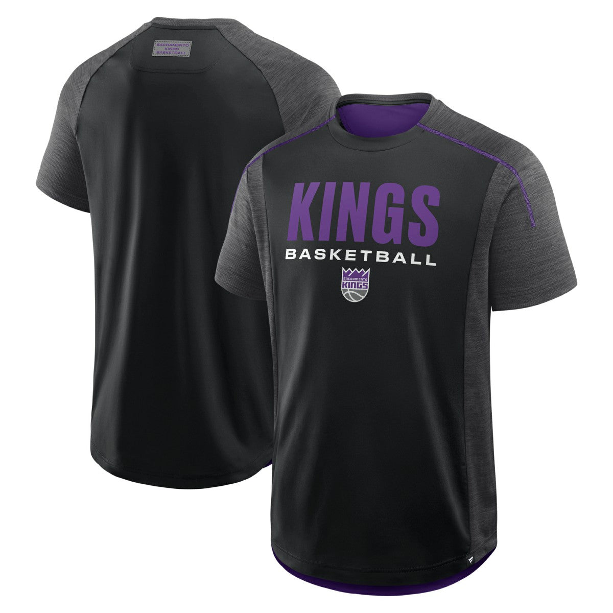 Black Sacramento Kings Inbound Pass Play Practice T-Shirt | NBA