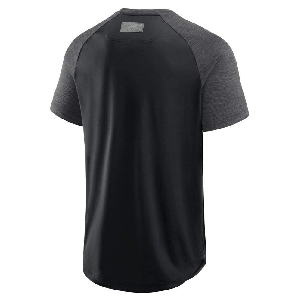 Black San Antonio Spurs Inbound Pass Play Practice T-Shirt | NBA