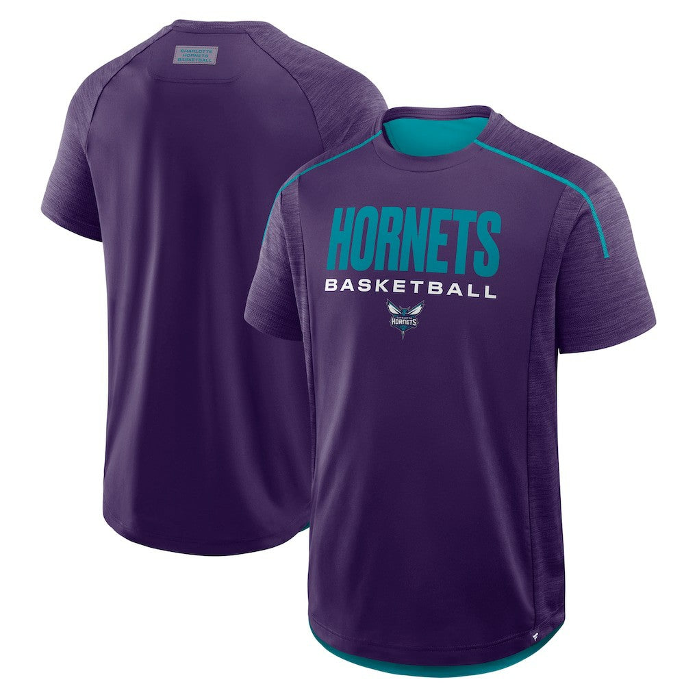 Purple Charlotte Hornets Inbound Pass Play Practice T-Shirt | NBA