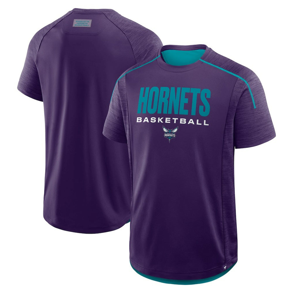 Purple Charlotte Hornets Inbound Pass Play Practice T-Shirt | NBA
