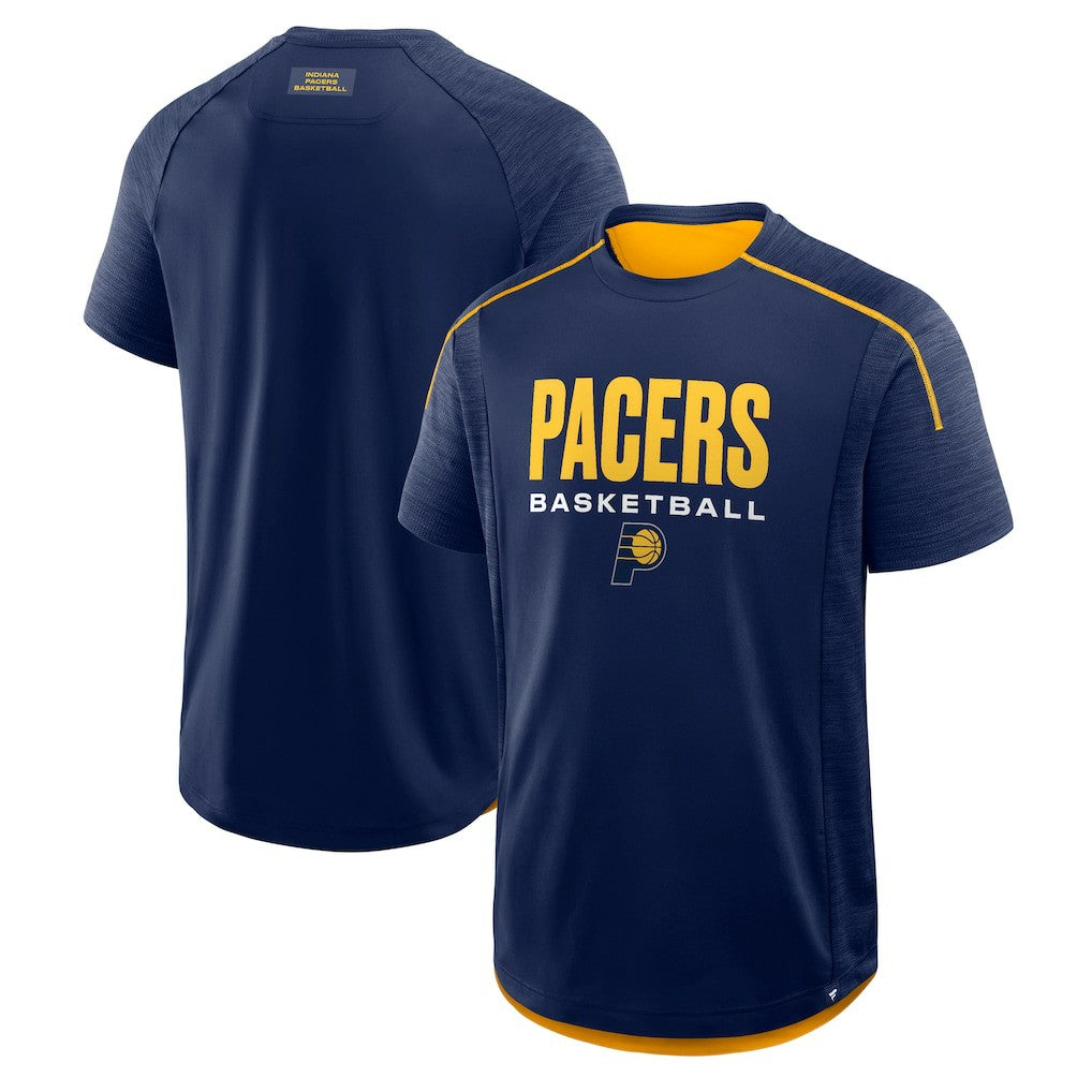 Navy Indiana Pacers Inbound Pass Play Practice T-Shirt | NBA