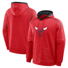 Red Chicago Bulls Pick & Roll Defender Pullover Hoodie | NBA