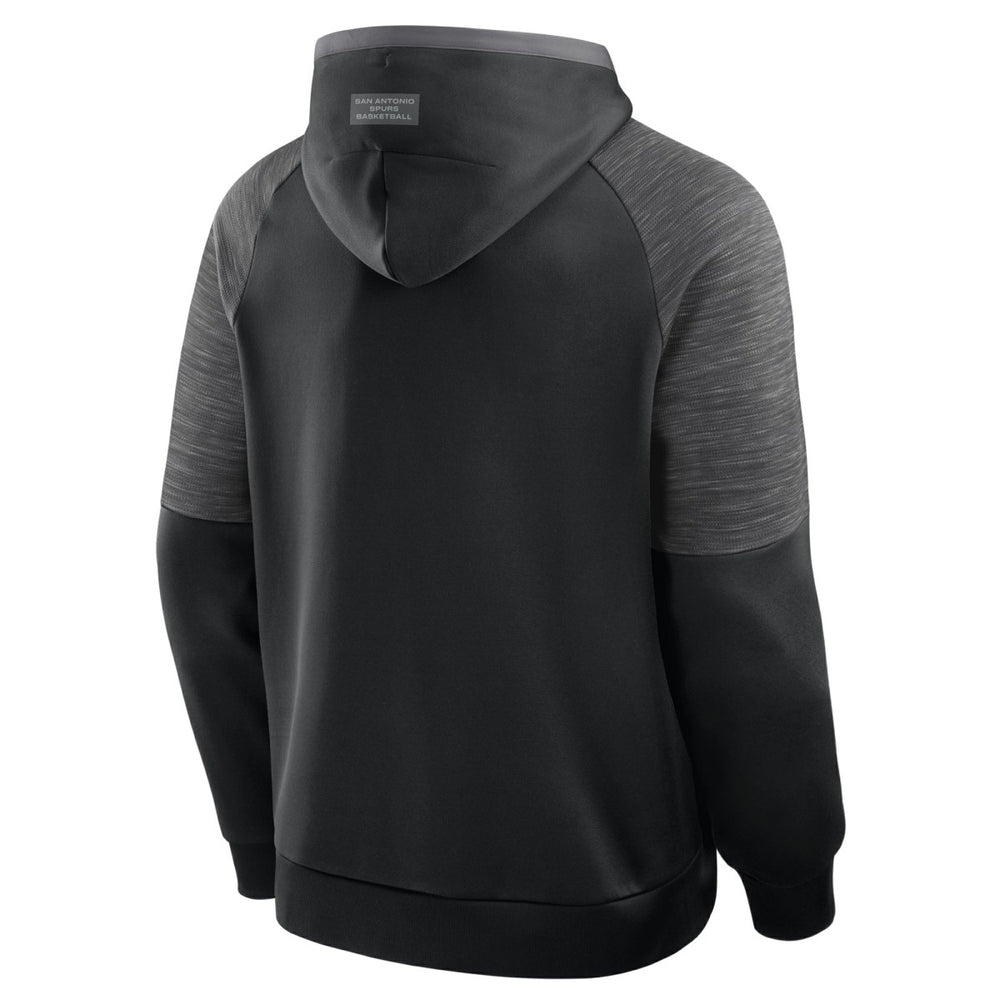 Black San Antonio Spurs Pick & Roll Defender Pullover Hoodie | NBA