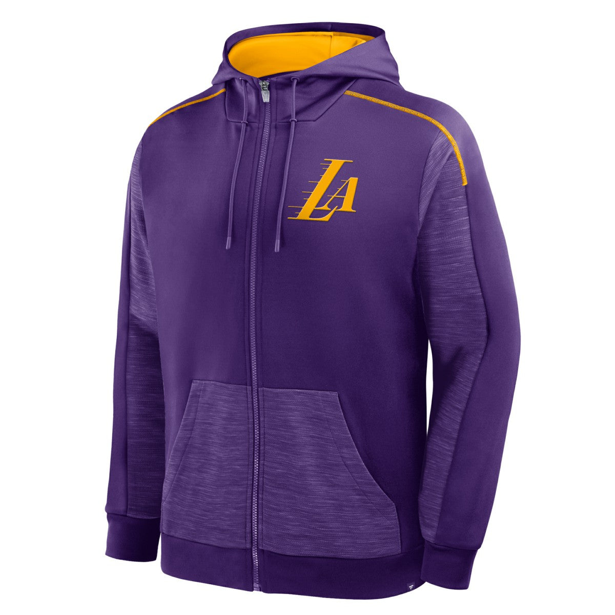 Purple Los Angeles Lakers Back Door Cut Play Defender Full-Zip Hoodie | NBA