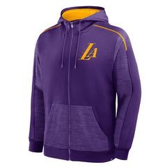 Purple Los Angeles Lakers Back Door Cut Play Defender Full-Zip Hoodie | NBA