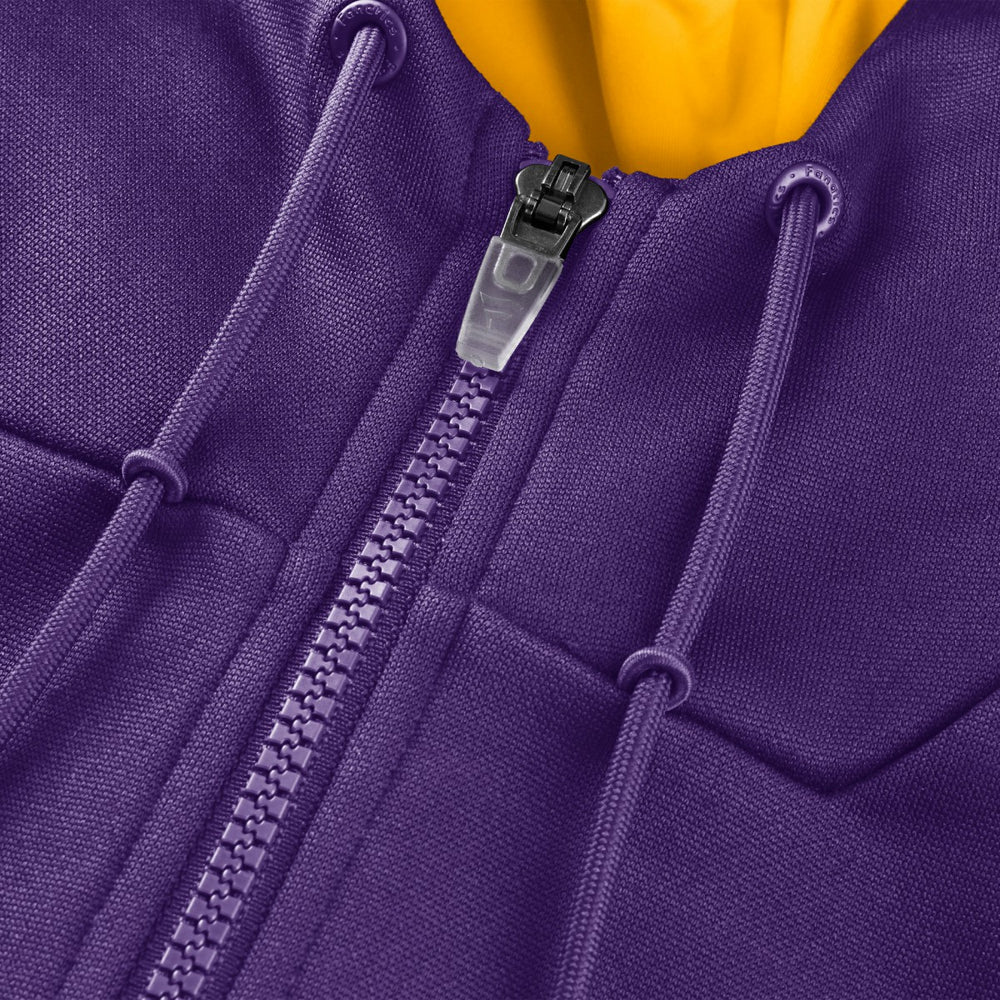 Purple Los Angeles Lakers Back Door Cut Play Defender Full-Zip Hoodie | NBA