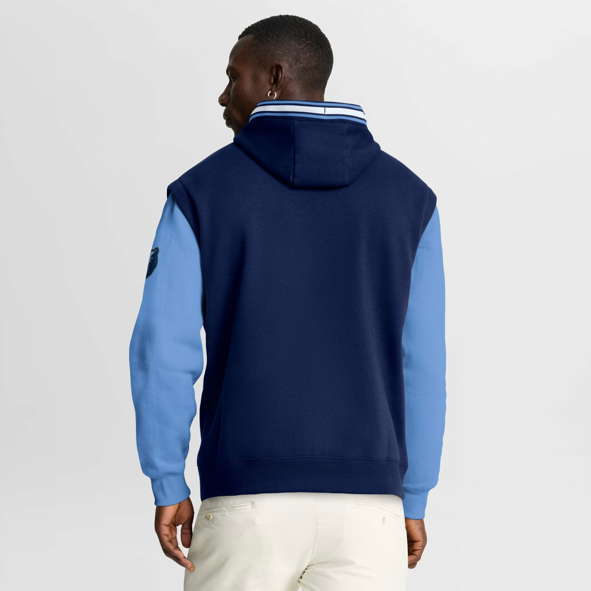 Navy/Blue Memphis Grizzlies Half Court Shot Clock Fastbreak Hoodie | NBA
