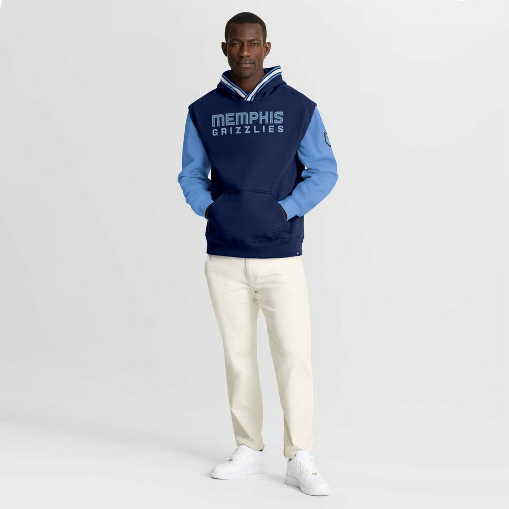 Navy/Blue Memphis Grizzlies Half Court Shot Clock Fastbreak Hoodie | NBA
