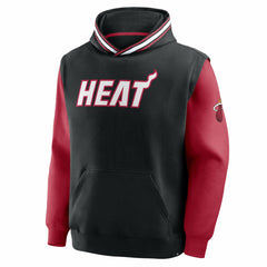 Black/Red Miami Heat Half Court Shot Clock Fastbreak Hoodie | NBA