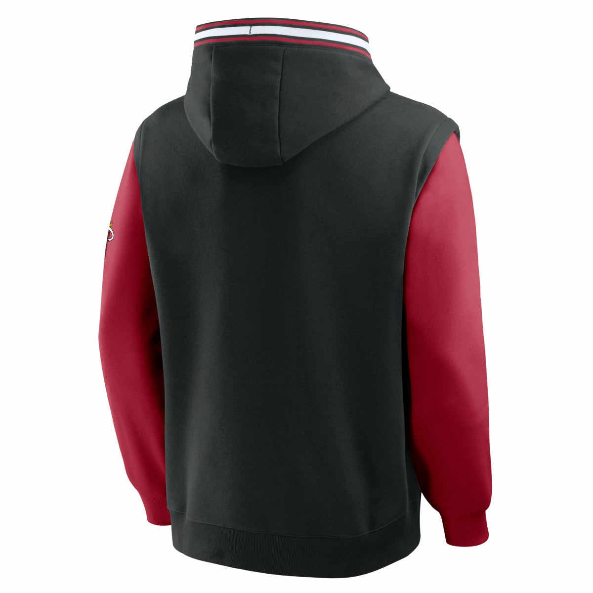 Black/Red Miami Heat Half Court Shot Clock Fastbreak Hoodie | NBA