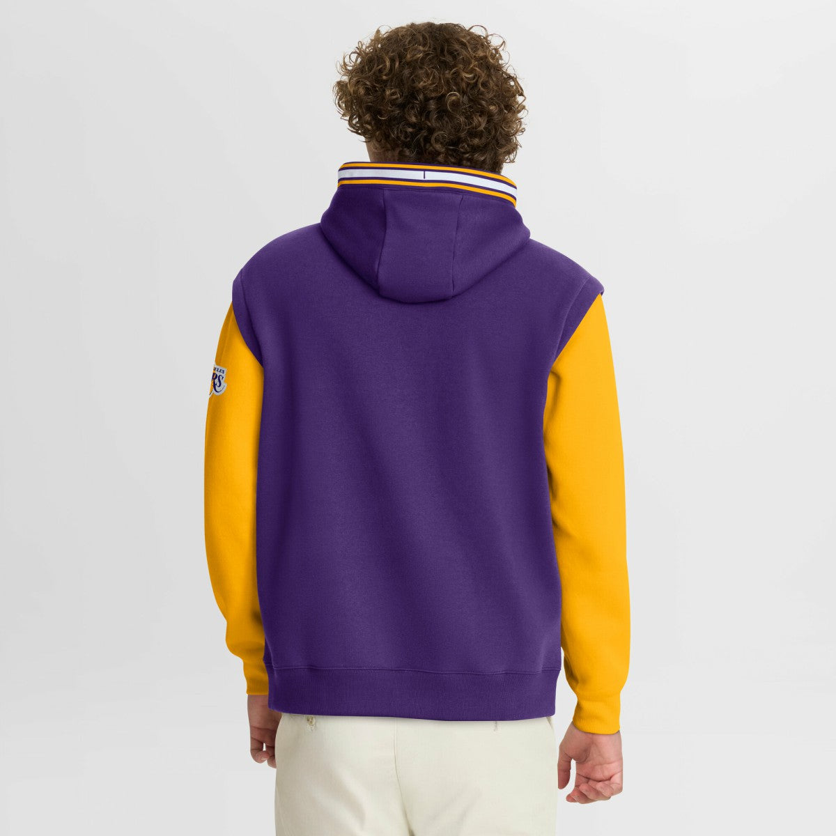 Purple/Gold Los Angeles Lakers Half Court Shot Clock Fastbreak Hoodie | NBA
