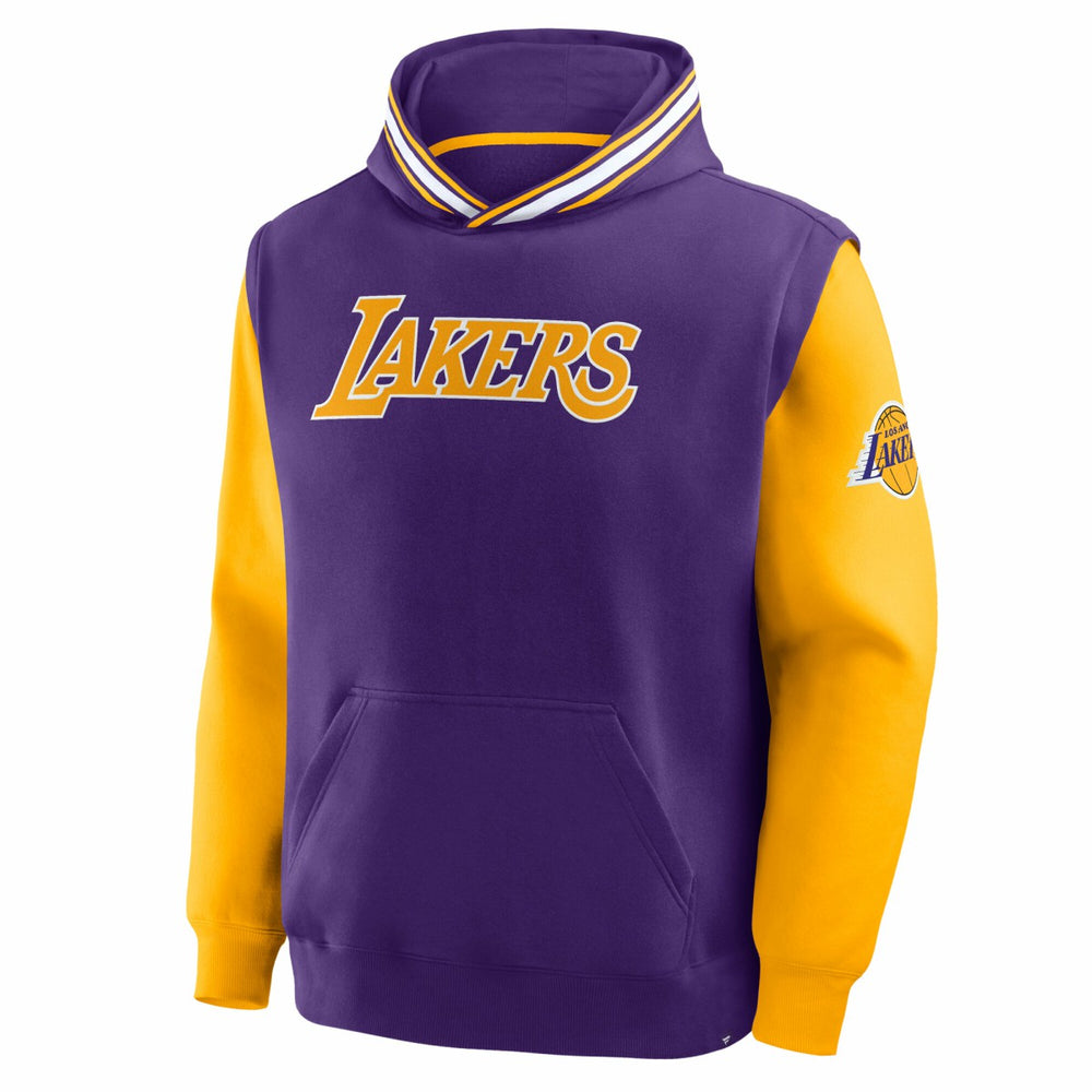 Purple/Gold Los Angeles Lakers Half Court Shot Clock Fastbreak Hoodie | NBA