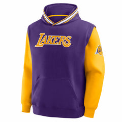 Purple/Gold Los Angeles Lakers Half Court Shot Clock Fastbreak Hoodie | NBA