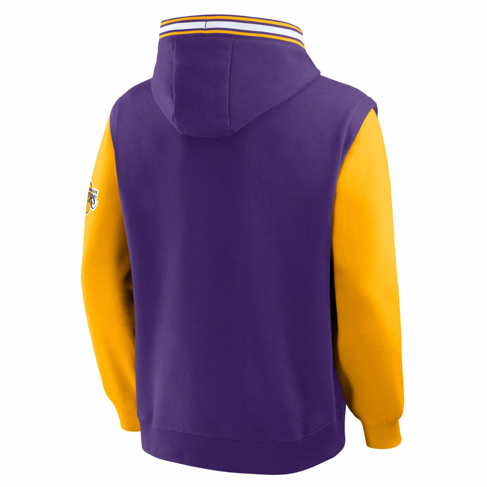 Purple/Gold Los Angeles Lakers Half Court Shot Clock Fastbreak Hoodie | NBA