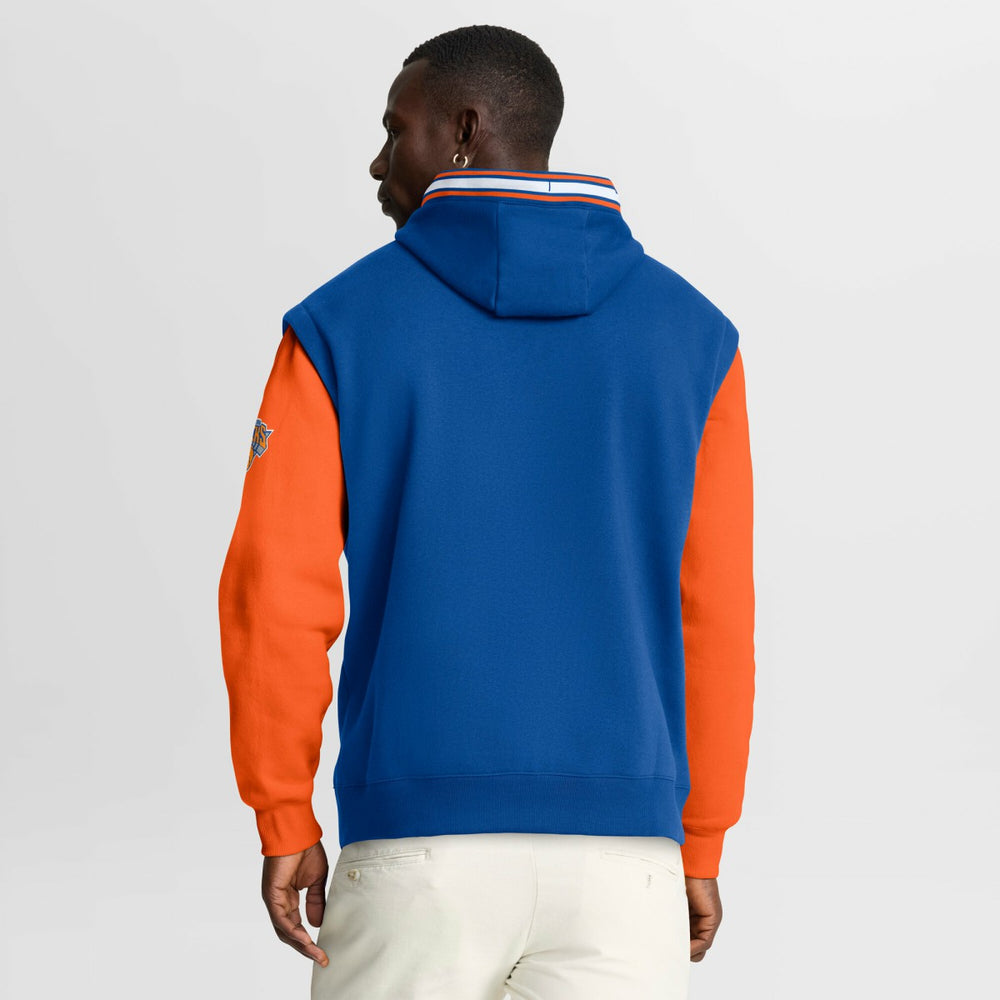 Blue/Orange New York Knicks Half Court Shot Clock Fastbreak Hoodie | NBA