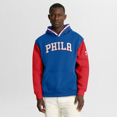 Royal/Red Philadelphia 76ers Half Court Shot Clock Fastbreak Hoodie | NBA