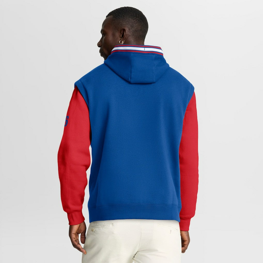 Royal/Red Philadelphia 76ers Half Court Shot Clock Fastbreak Hoodie | NBA