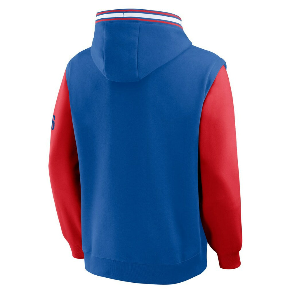 Royal/Red Philadelphia 76ers Half Court Shot Clock Fastbreak Hoodie | NBA