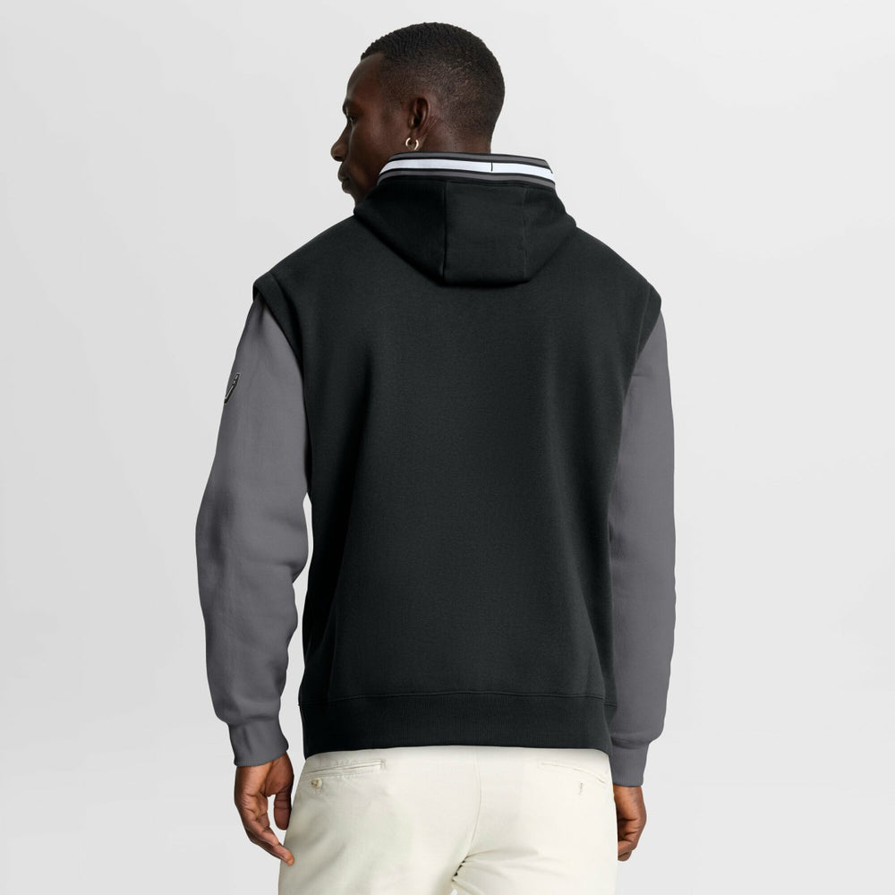 Black/Gray San Antonio Spurs Half Court Shot Clock Fastbreak Hoodie | NBA