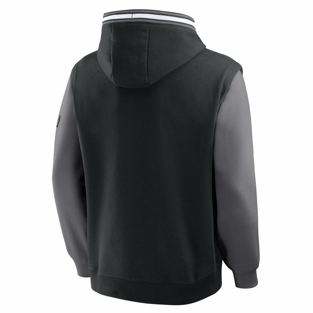 Black/Gray San Antonio Spurs Half Court Shot Clock Fastbreak Hoodie | NBA