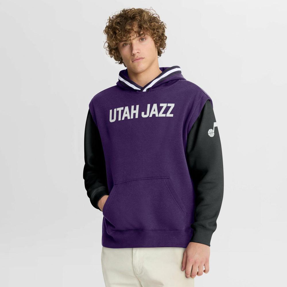 Purple/Black Utah Jazz Half Court Shot Clock Fastbreak Hoodie | NBA