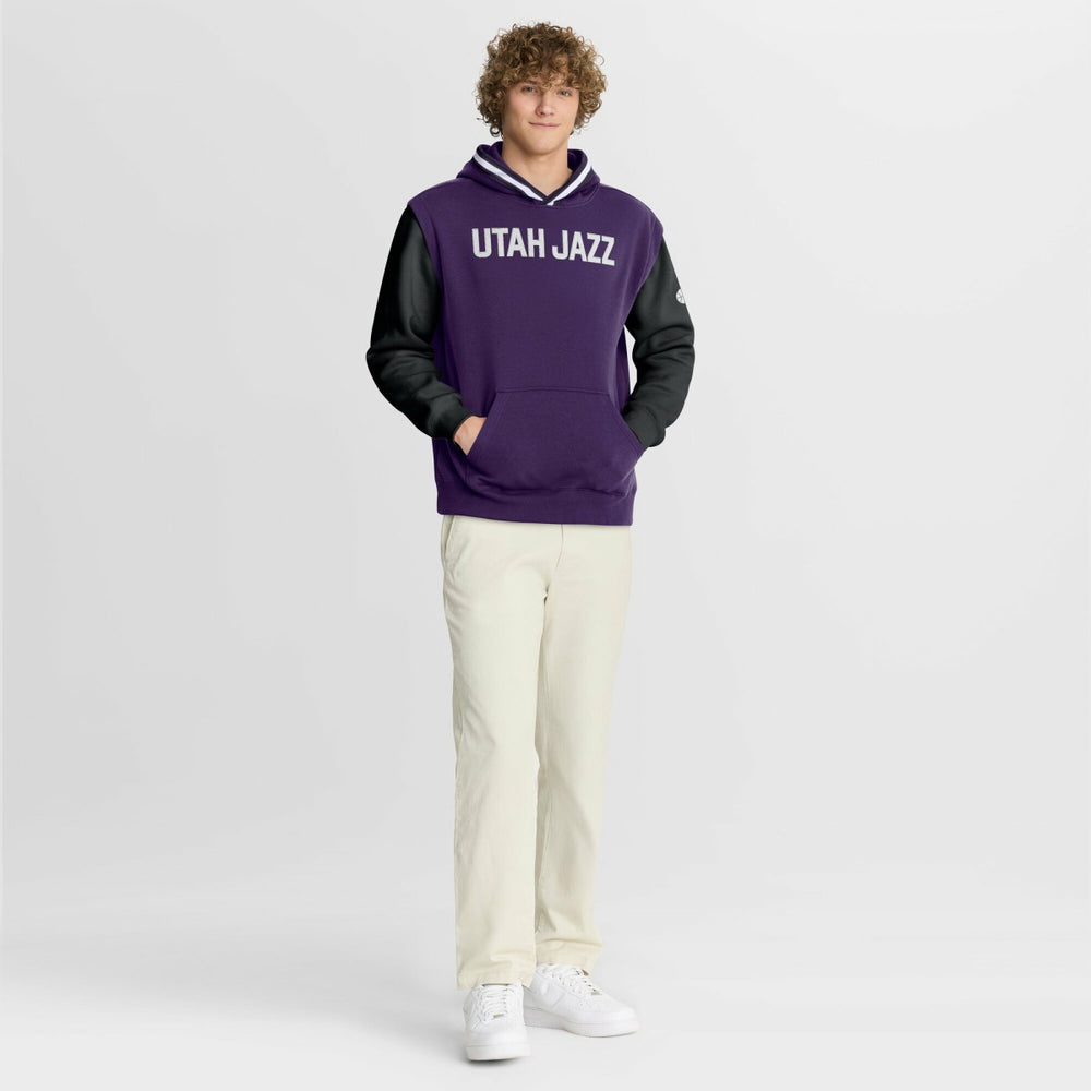 Purple/Black Utah Jazz Half Court Shot Clock Fastbreak Hoodie | NBA