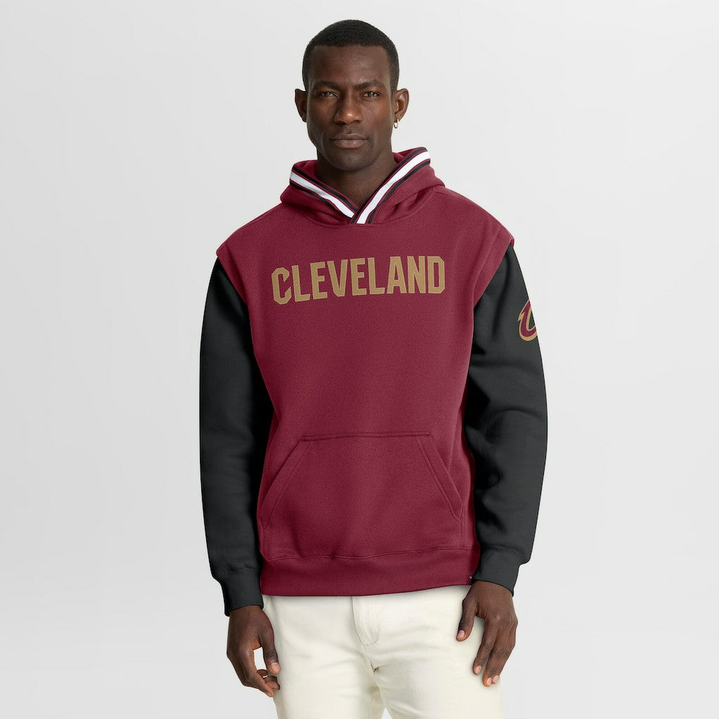 Wine/Black Cleveland Cavaliers Half Court Shot Clock Fastbreak Hoodie sale | NBA