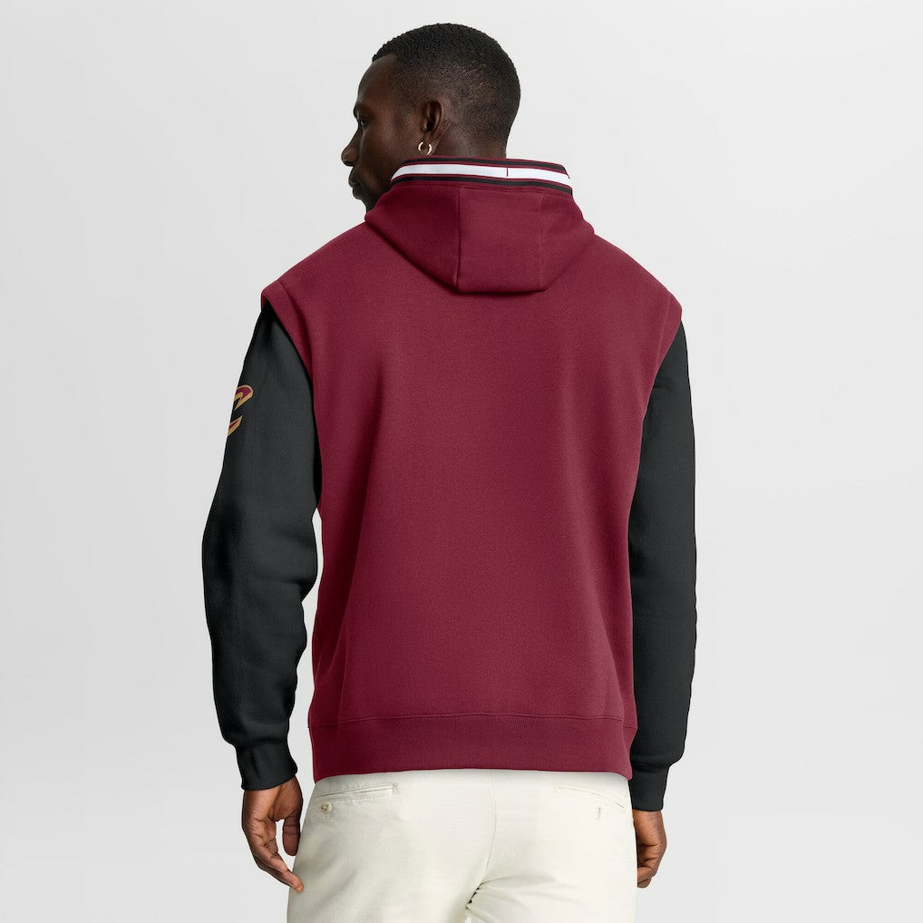 Wine/Black Cleveland Cavaliers Half Court Shot Clock Fastbreak Hoodie sale | NBA