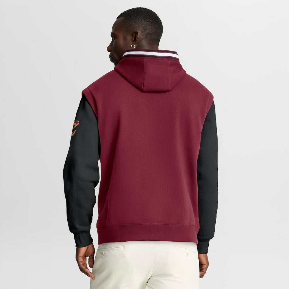 Wine/Black Cleveland Cavaliers Half Court Shot Clock Fastbreak Hoodie sale | NBA