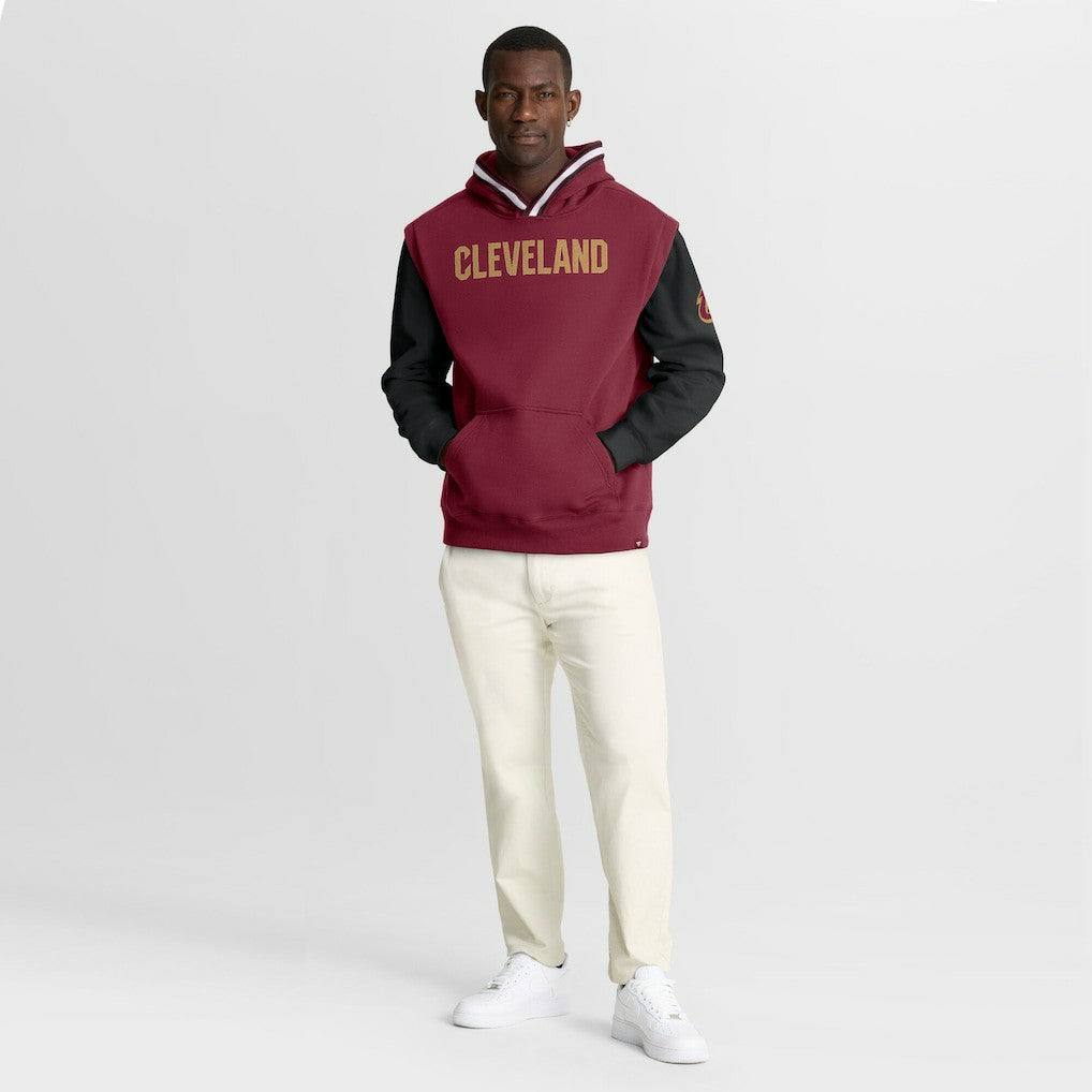 Wine/Black Cleveland Cavaliers Half Court Shot Clock Fastbreak Hoodie sale | NBA