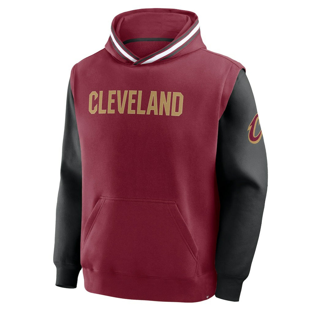 Wine/Black Cleveland Cavaliers Half Court Shot Clock Fastbreak Hoodie sale | NBA