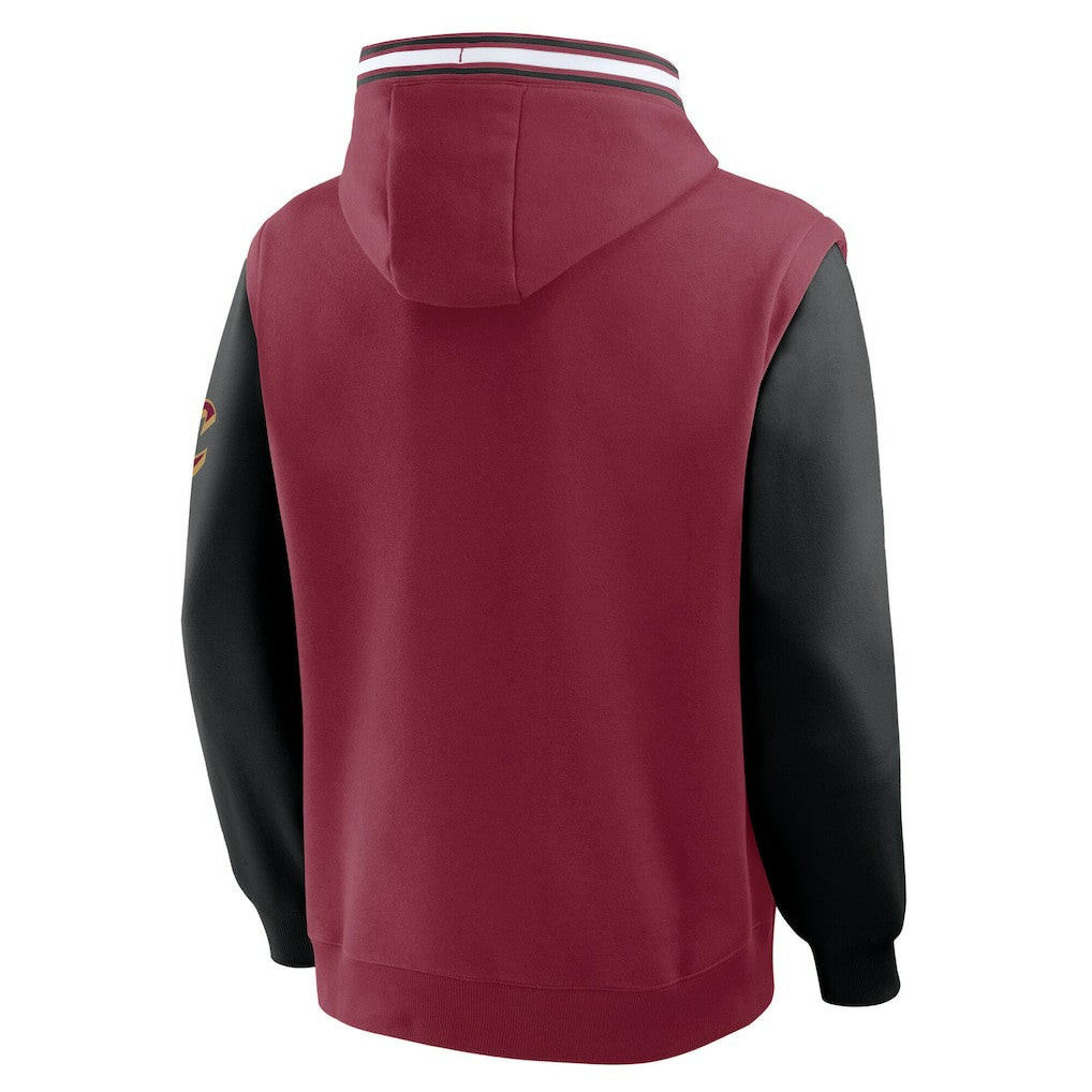 Wine/Black Cleveland Cavaliers Half Court Shot Clock Fastbreak Hoodie sale | NBA