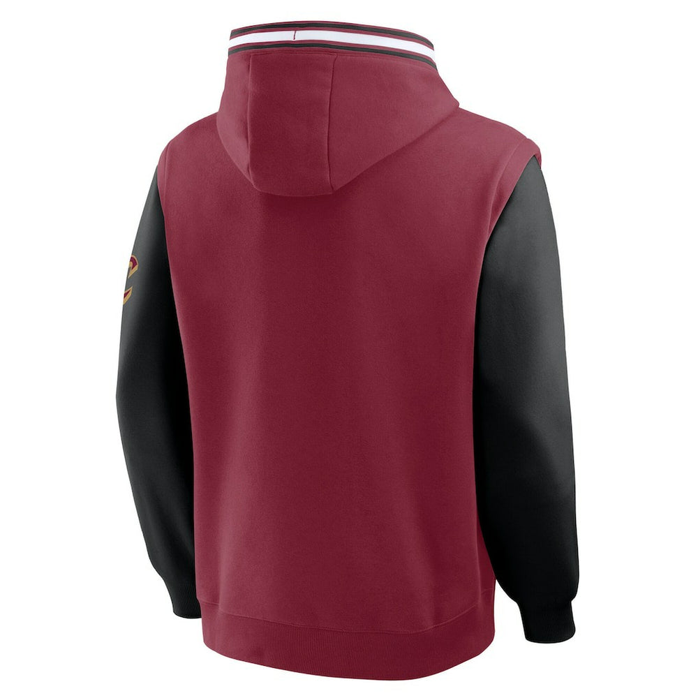 Wine/Black Cleveland Cavaliers Half Court Shot Clock Fastbreak Hoodie sale | NBA