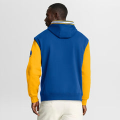 Royal/Gold Golden State Warriors Half Court Shot Clock Fastbreak Hoodie sale | NBA