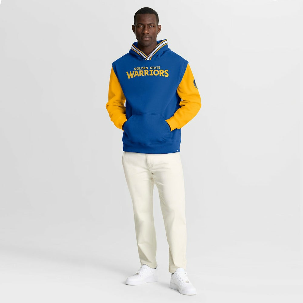 Royal/Gold Golden State Warriors Half Court Shot Clock Fastbreak Hoodie sale | NBA