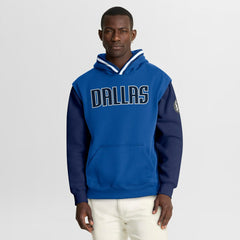 Blue/Navy Dallas Mavericks Half Court Shot Clock Fastbreak Hoodie sale | NBA