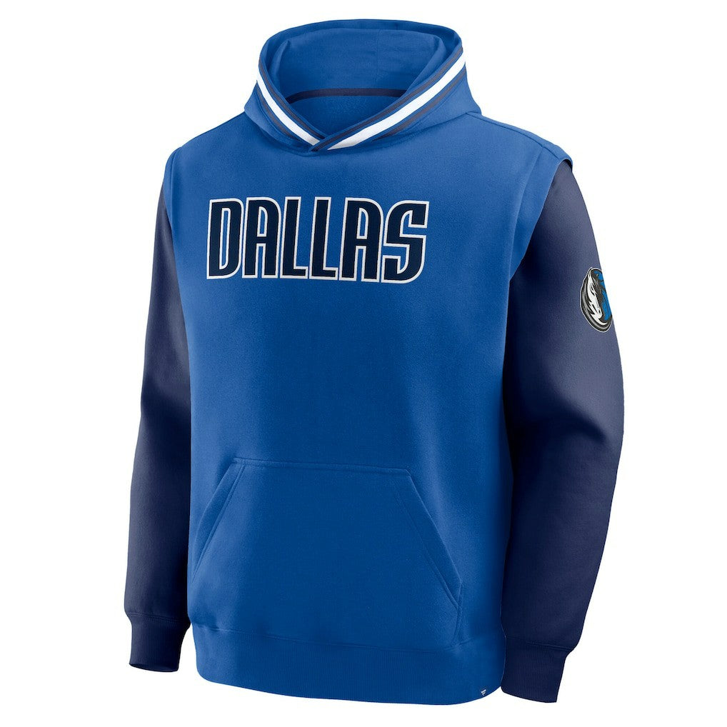 Blue/Navy Dallas Mavericks Half Court Shot Clock Fastbreak Hoodie sale | NBA