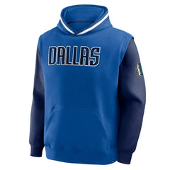 Blue/Navy Dallas Mavericks Half Court Shot Clock Fastbreak Hoodie sale | NBA