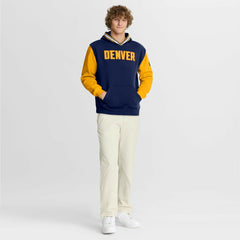 Navy/Gold Denver Nuggets Half Court Shot Clock Fastbreak Hoodie sale | NBA
