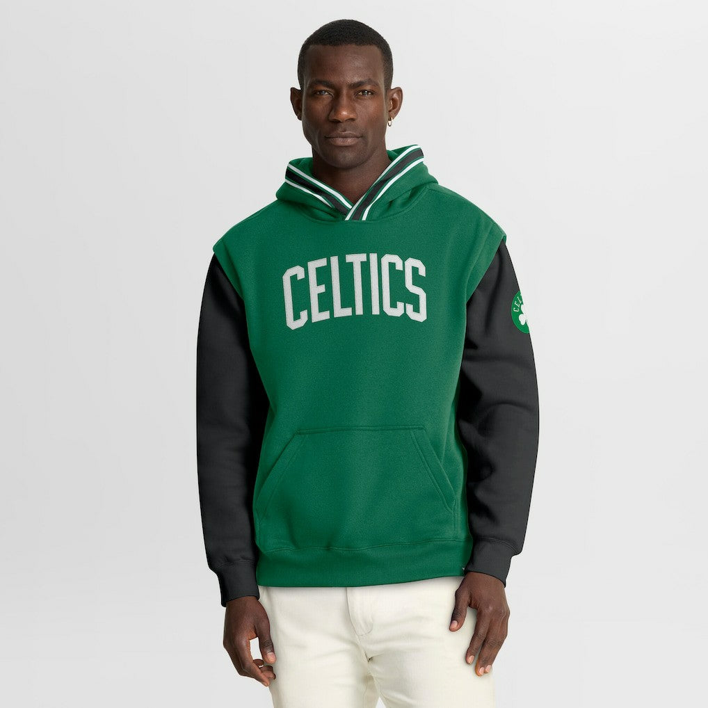 Kelly Green/Black Boston Celtics Half Court Shot Clock Fastbreak Hoodie | NBA