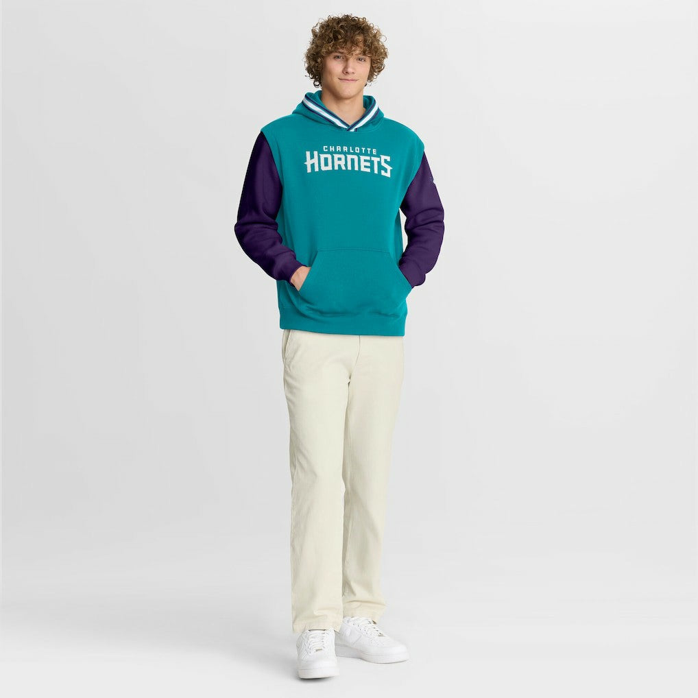 Teal/Purple Charlotte Hornets Half Court Shot Clock Fastbreak Hoodie | NBA