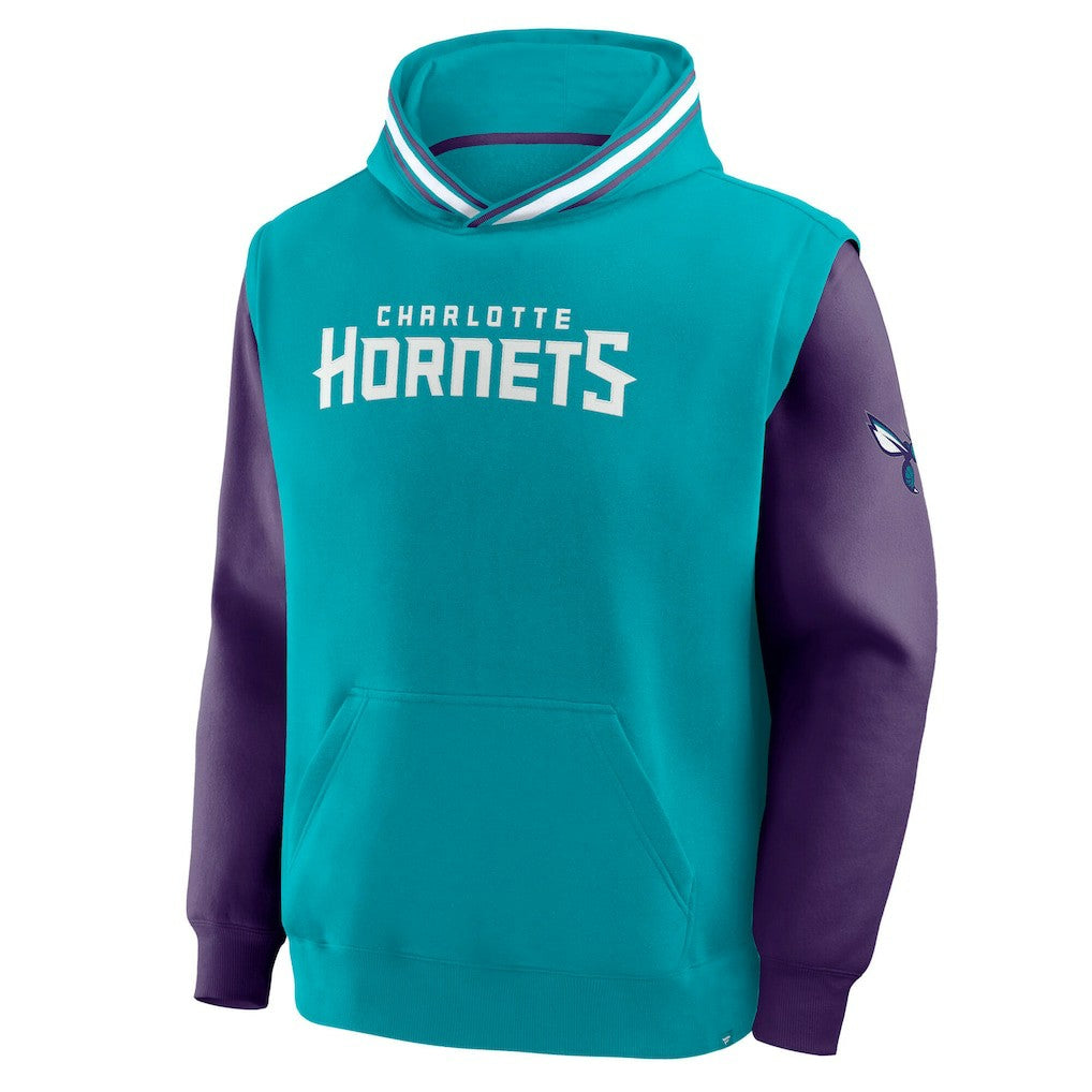 Teal/Purple Charlotte Hornets Half Court Shot Clock Fastbreak Hoodie | NBA