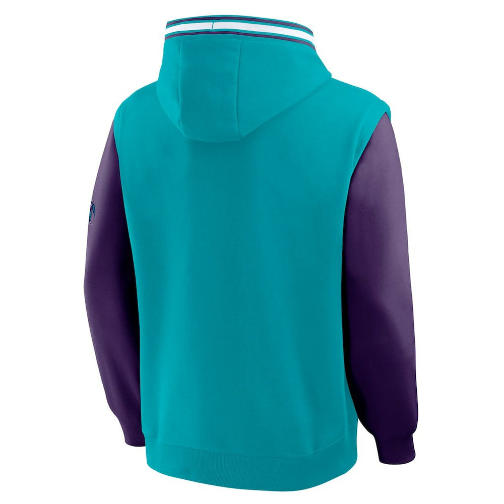 Teal/Purple Charlotte Hornets Half Court Shot Clock Fastbreak Hoodie | NBA