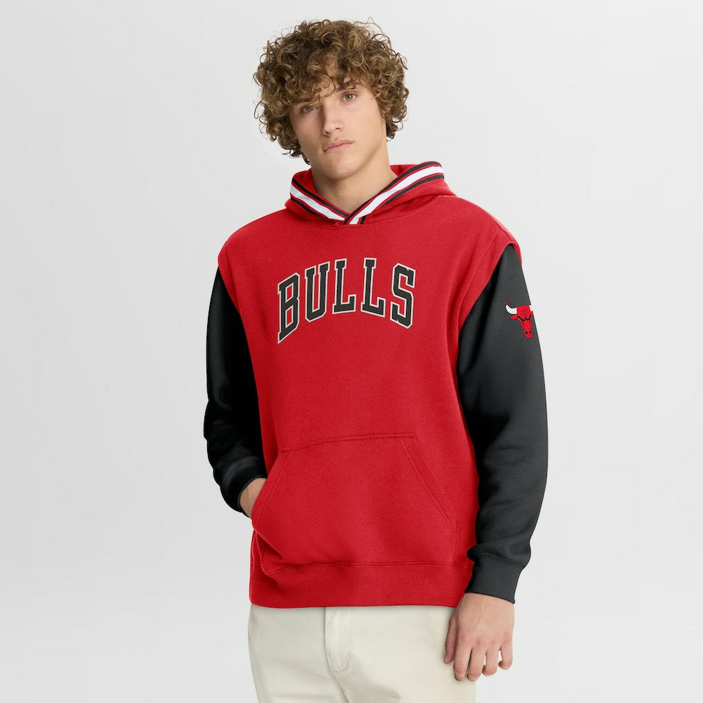 Red/Black Chicago Bulls Half Court Shot Clock Fastbreak Hoodie | NBA