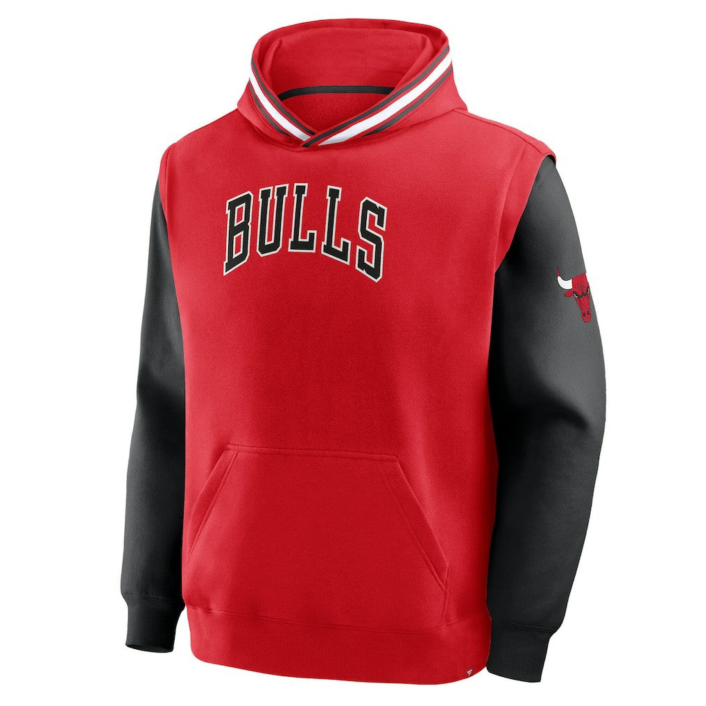 Red/Black Chicago Bulls Half Court Shot Clock Fastbreak Hoodie | NBA