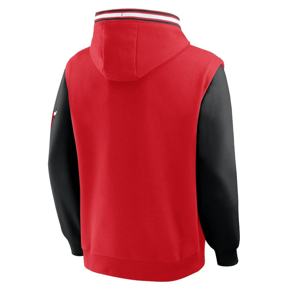 Red/Black Chicago Bulls Half Court Shot Clock Fastbreak Hoodie | NBA