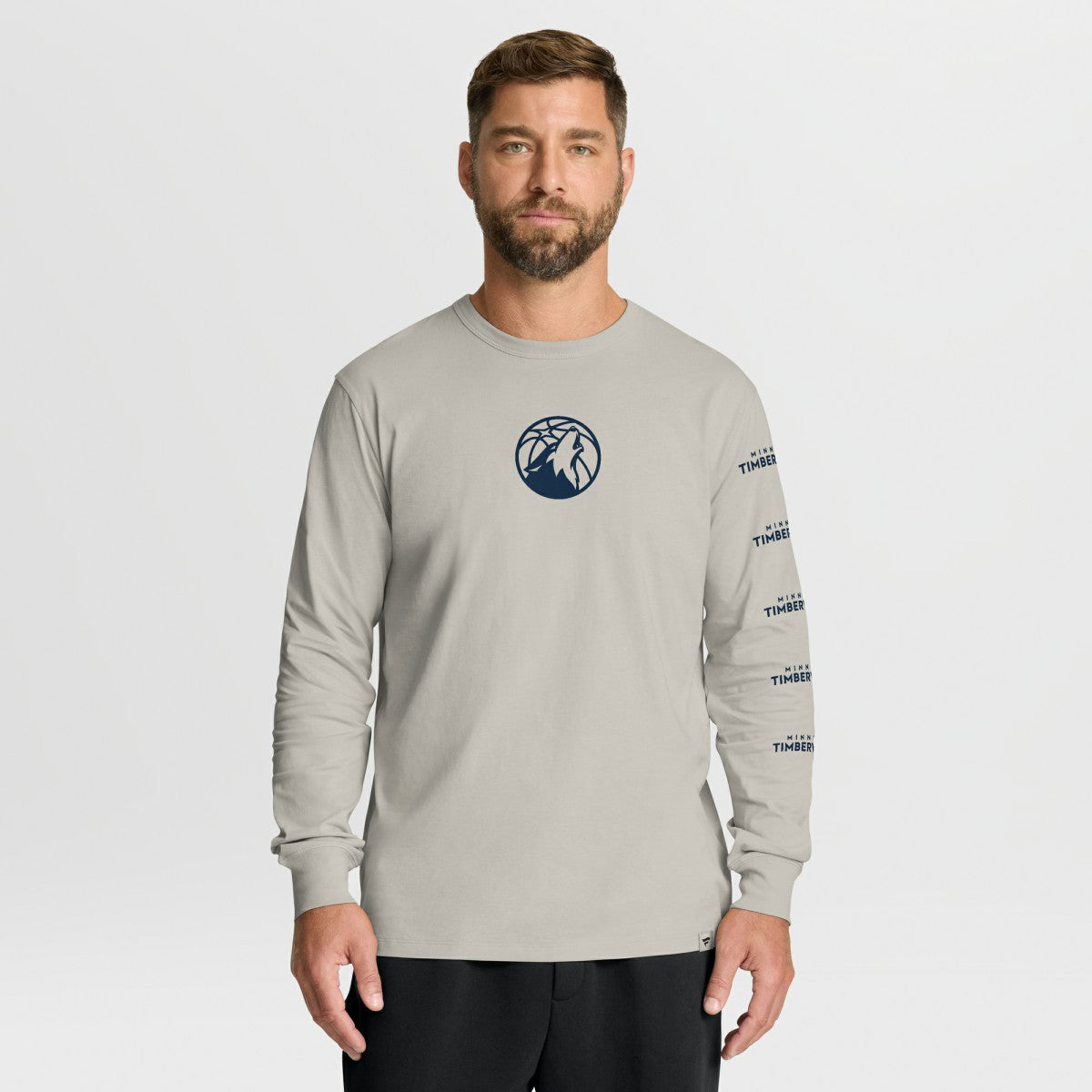 Cream Minnesota Timberwolves Crossover Collection Ball Screen Action Premium Long Sleeve T-Shirt | NBA