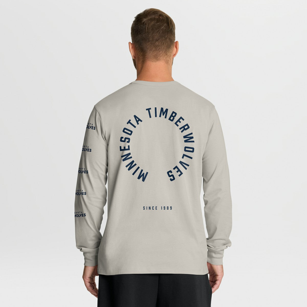 Cream Minnesota Timberwolves Crossover Collection Ball Screen Action Premium Long Sleeve T-Shirt | NBA